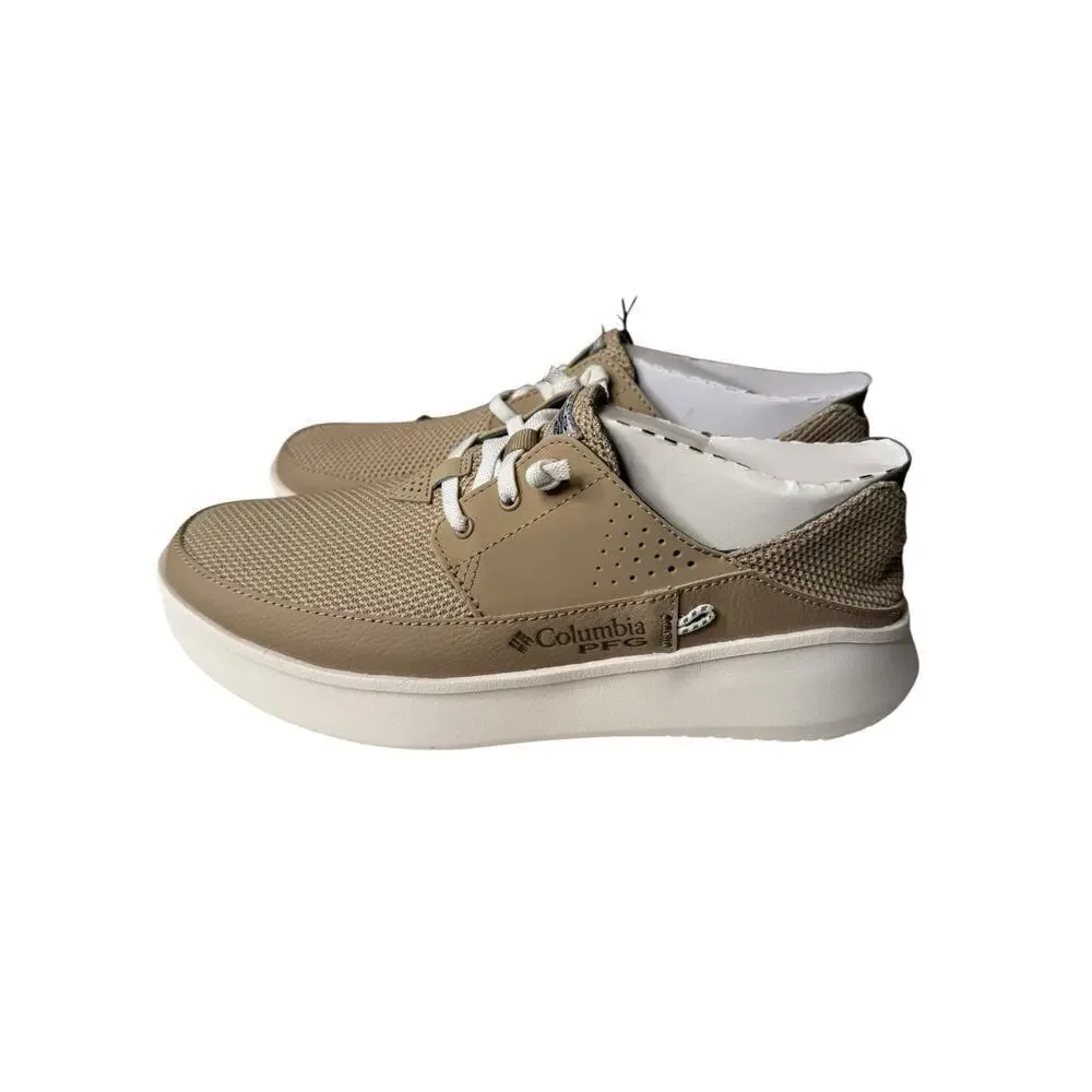 Columbia NEW Men's PFG Boatside™ Relaxed Shoes Size 7 Neutral Tan Lightweight